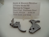 J6022A Smith and Wesson J Frame Model 60 Hammer & Trigger Combo Used