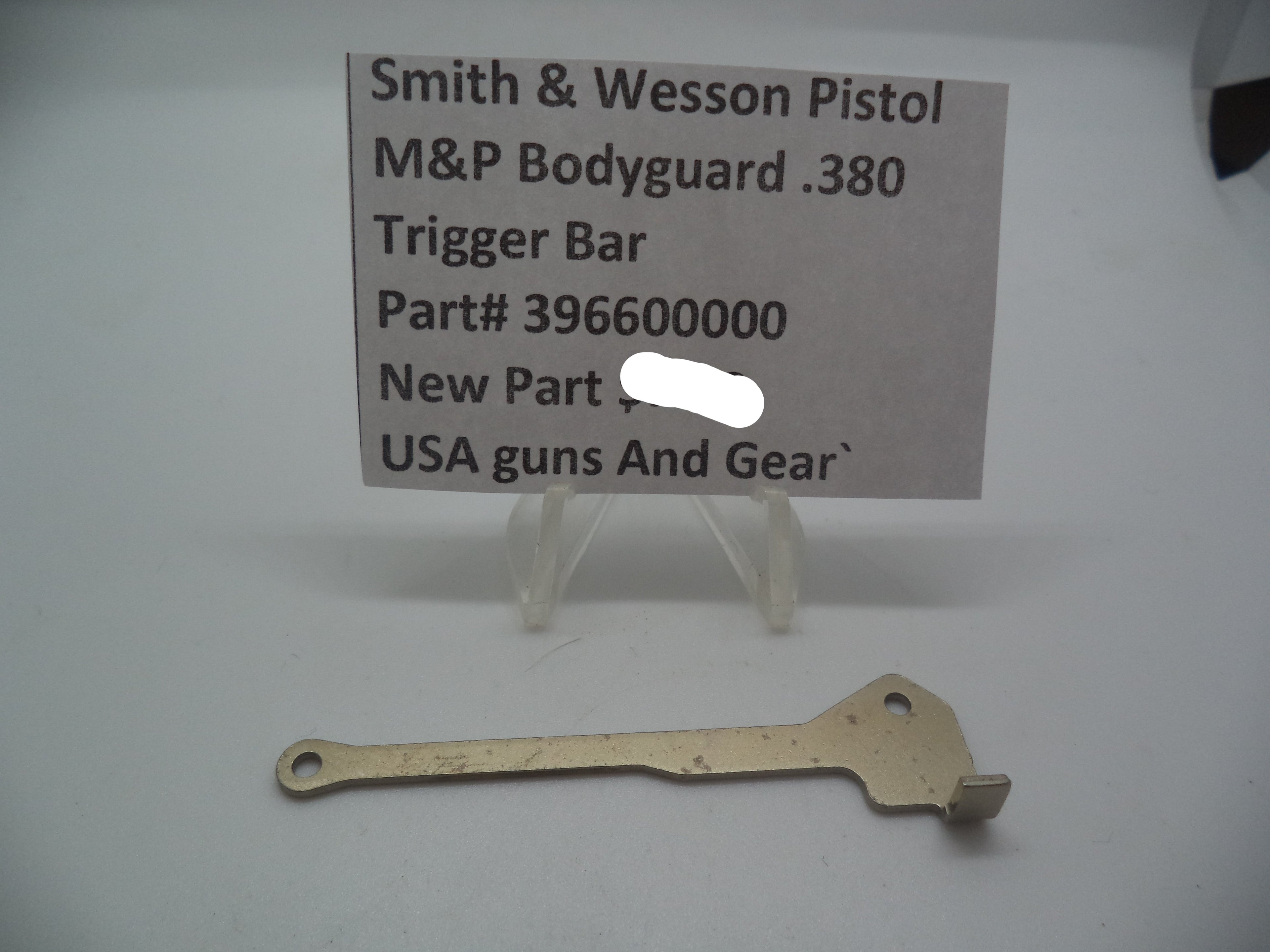 Smith & Wesson M&P Bodyguard 380 Trigger Bar | OEM 396600000