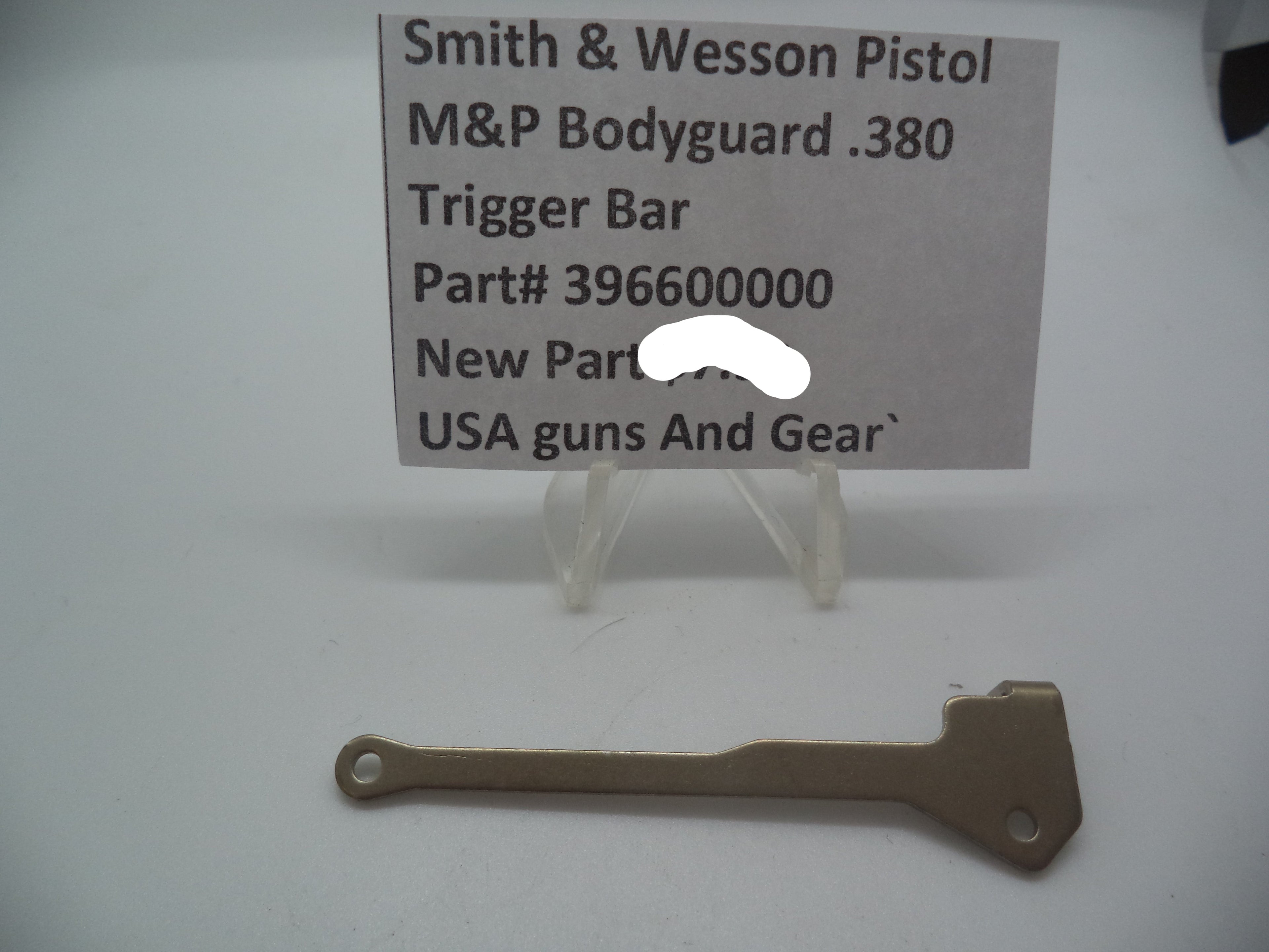 Smith & Wesson M&P Bodyguard 380 Trigger Bar | OEM 396600000