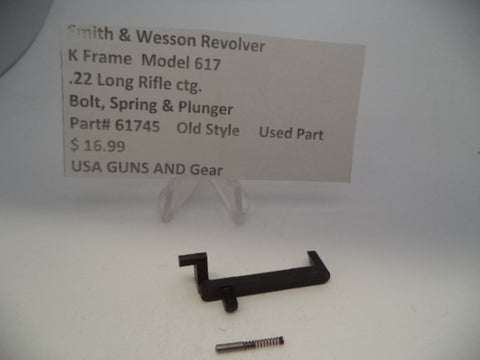 61745 Smith & Wesson K Frame Model 617 Bolt, Spring & Plunger .22 Long Rifle ctg.
