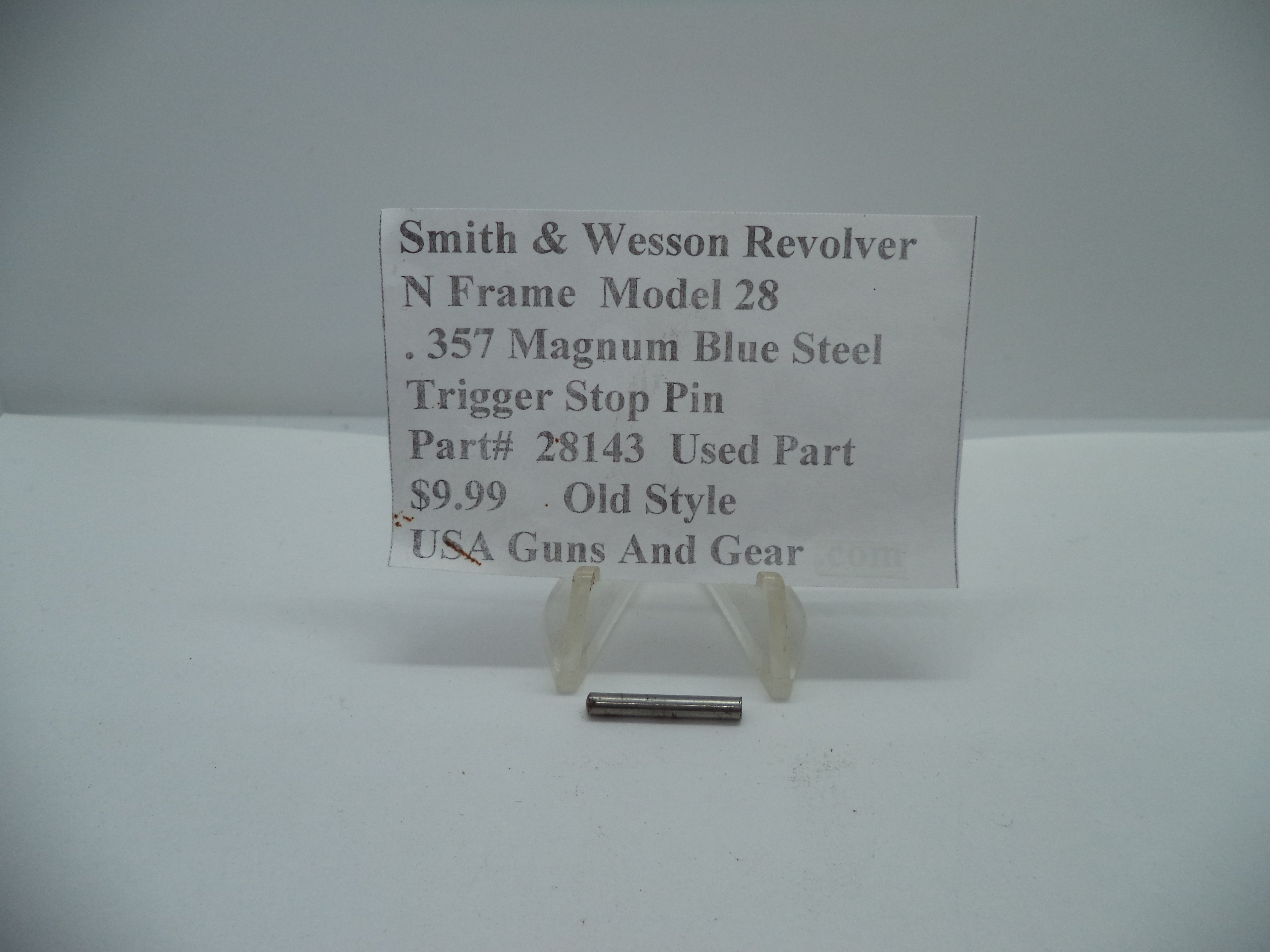 28143 Smith & Wesson N Frame Model 28 Trigger Stop Pin .357 Magnum