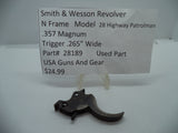 28189 Smith & Wesson N Frame Model 28 Trigger .265" Wide .357 Magnum