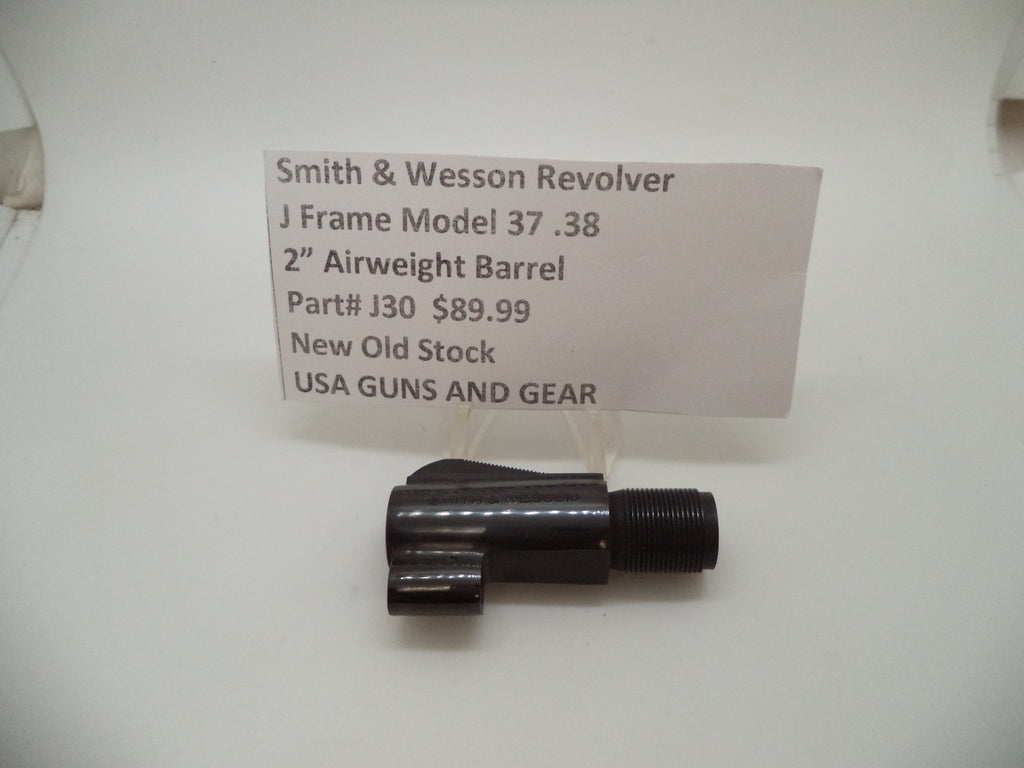 J30 Smith and Wesson J Frame Model 37 Airweight 2" Barrel Blue NOS 38Spl