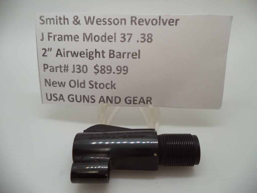 J30 Smith and Wesson J Frame Model 37 Airweight 2" Barrel Blue NOS 38Spl