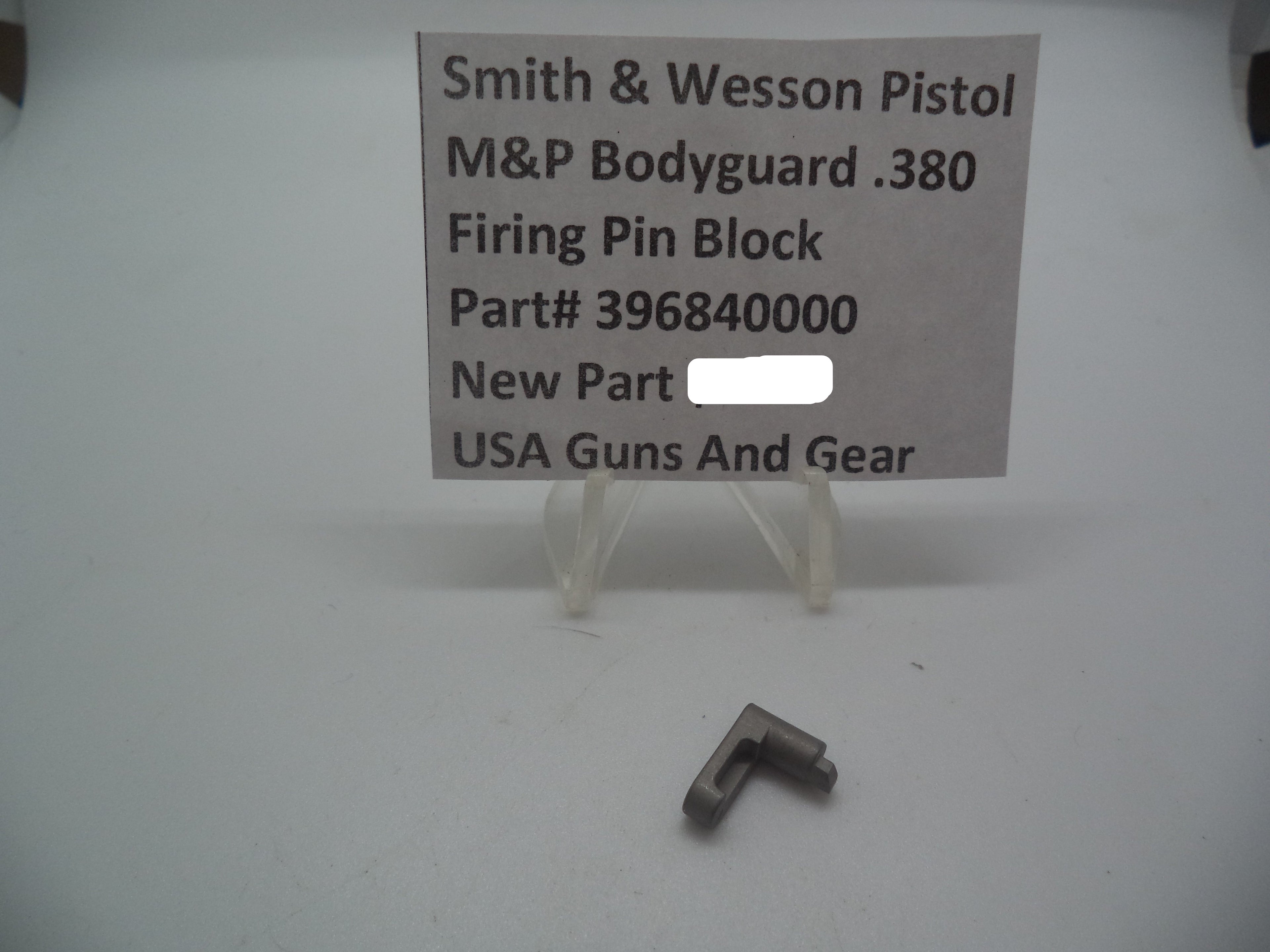 M&P Bodyguard 380 Firing Pin Block - 396840000