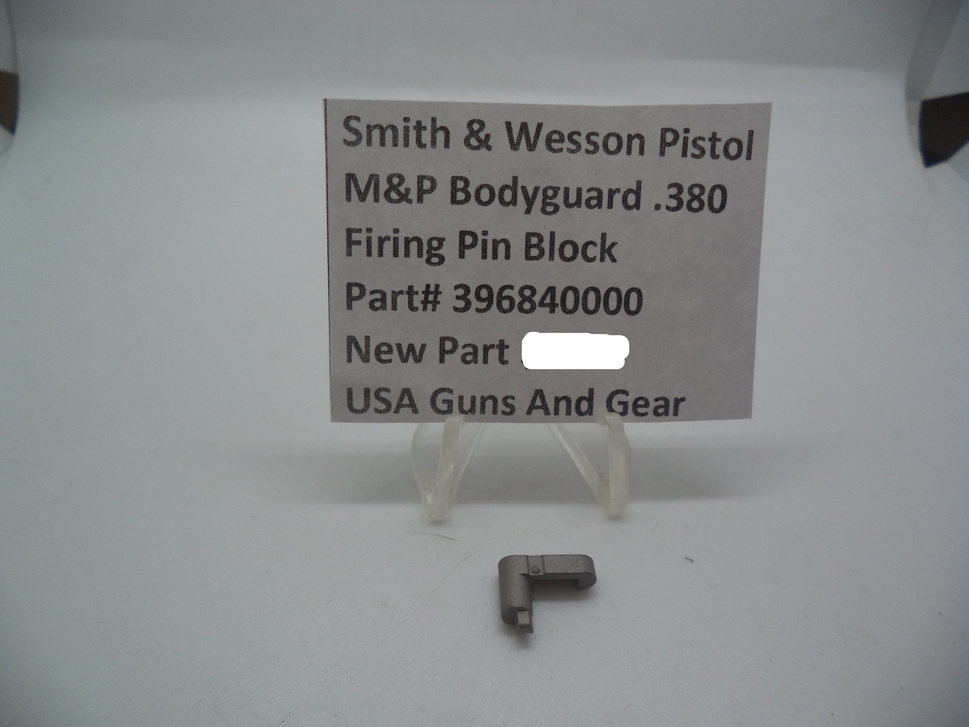 M&P Bodyguard 380 Firing Pin Block - 396840000