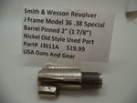 J3611A Smith & Wesson J Frame Model 36 Pinned 2" Barrel Nickel .38 Special