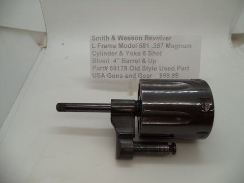 58178 Smith & Wesson L Frame Model 581 Cylinder Assembly Used .357 Magnum