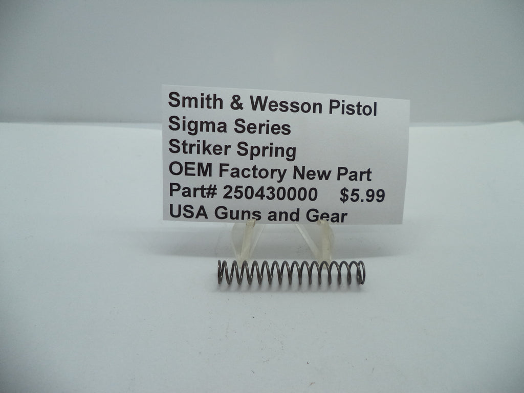 Smith & Wesson Pistol Sigma Series Striker Spring Factory New - 250430000