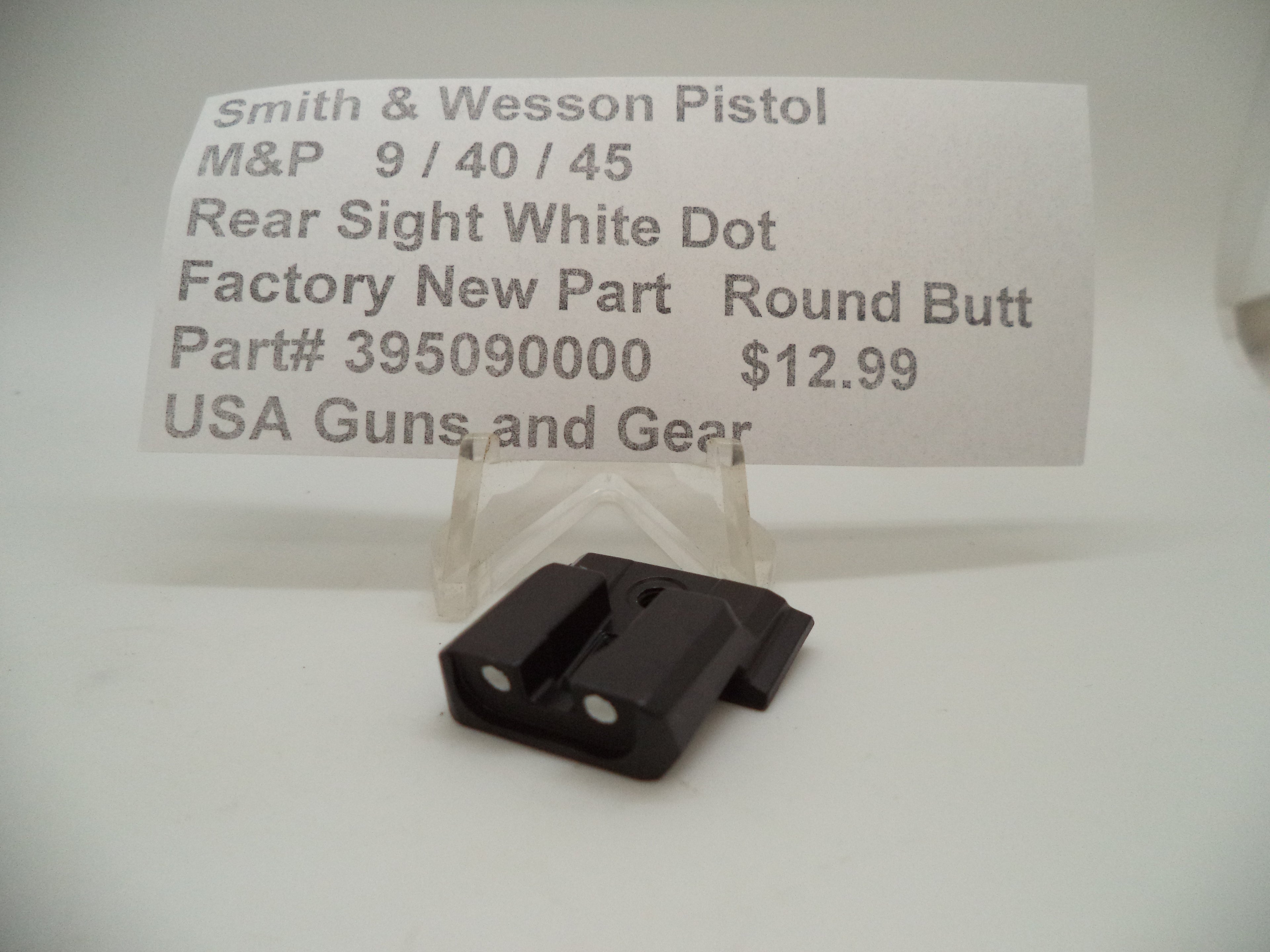 S&W M&P Rear Sight White Dot 9mm/40/45 | OEM 395090000