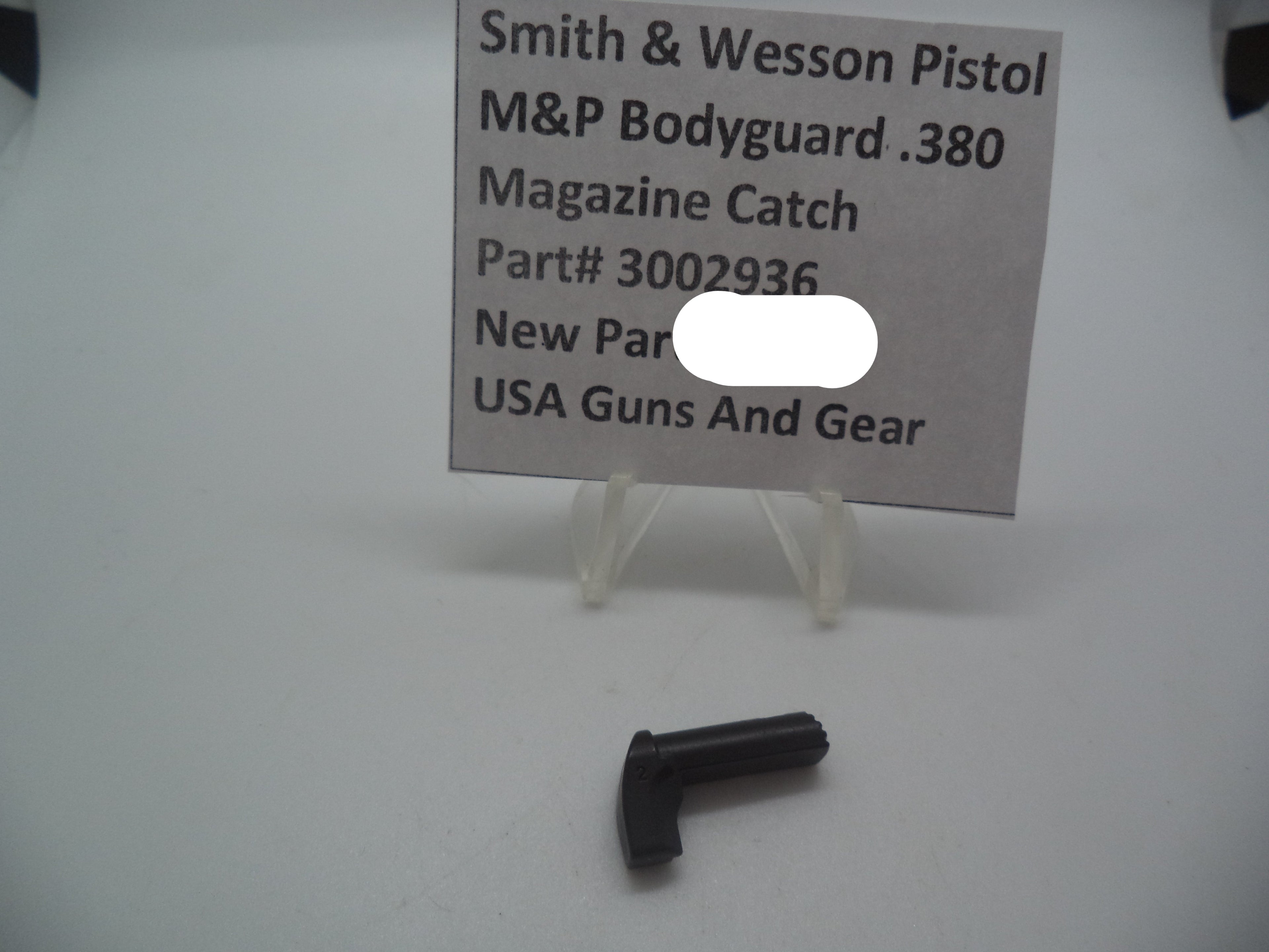 Smith & Wesson M&P Bodyguard 380 Magazine Catch | OEM 3002936