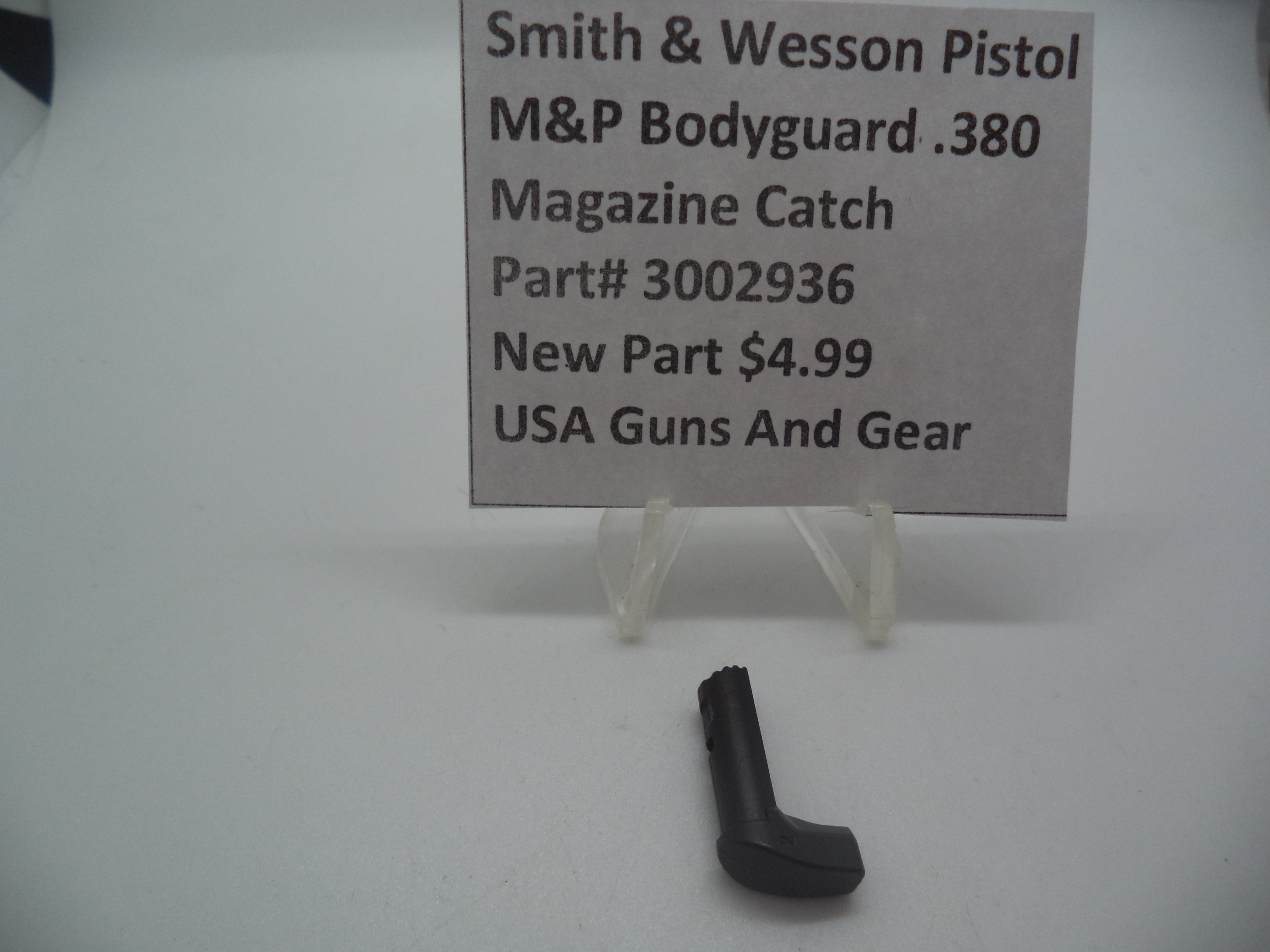 Smith & Wesson M&P Bodyguard 380 Magazine Catch | OEM 3002936