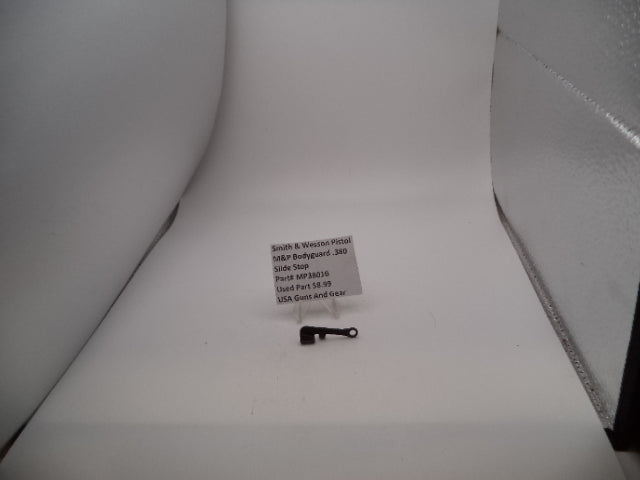 Smith & Wesson Pistol M&P Bodyguard 380 Slide Stop Used Part MP3801B