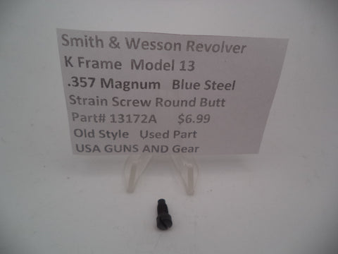 13172A Smith and Wesson K Frame Model 13 Strain Screw Round Butt Used 357 Magnum