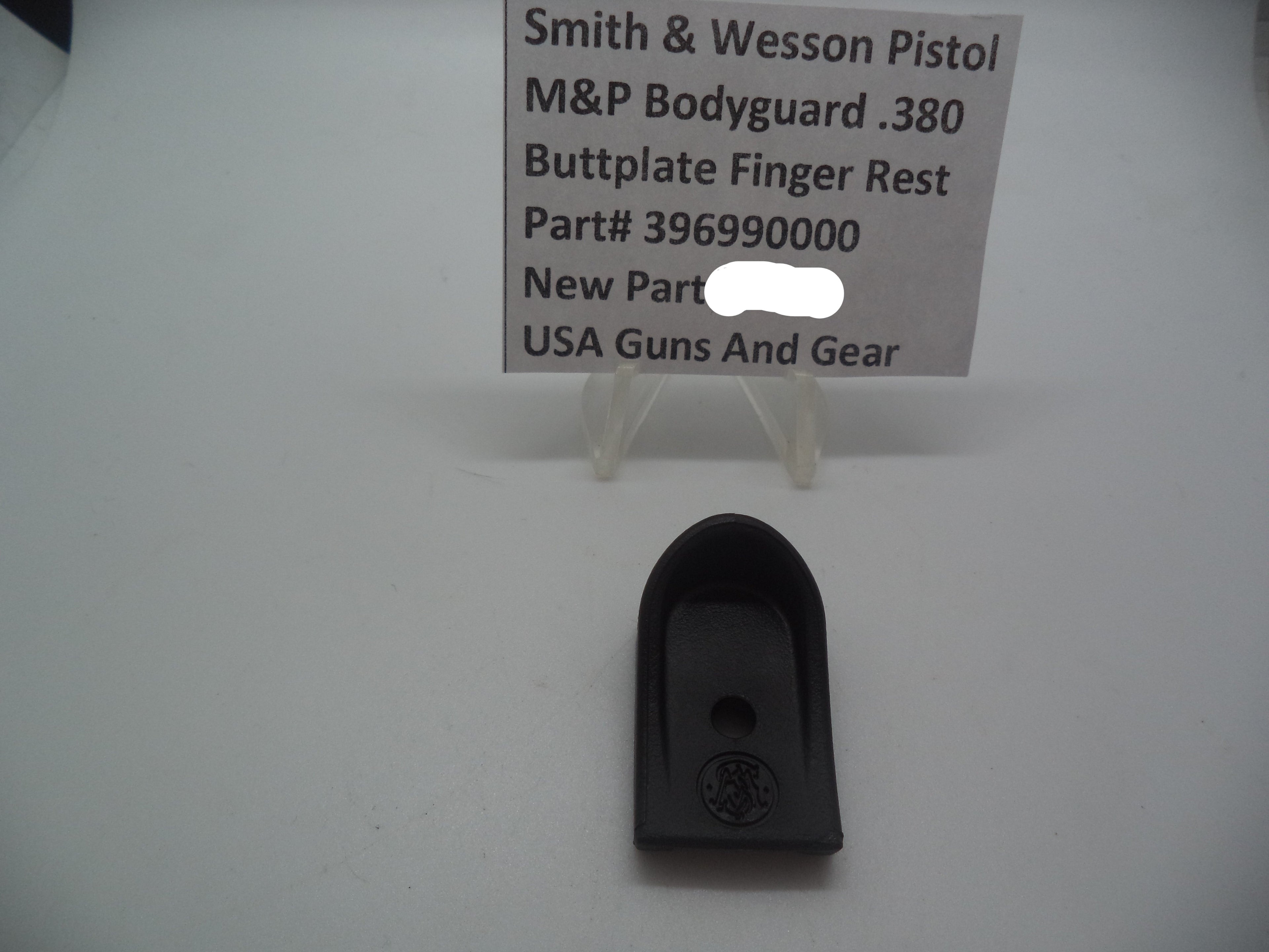 Smith & Wesson M&P Bodyguard 380 Buttplate Finger Rest Factory OEM 396990000