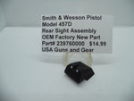 239760000 Smith & Wesson Pistol Model 457D Rear Sight Assembly New