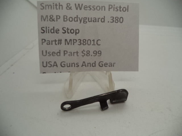 Smith & Wesson Pistol M&P Bodyguard .380 Slide Stop Used Part MP3801C