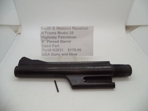 N2831 Smith & Wesson N Frame Model 28 6" Pinned Barrel Blue .357 Magnum