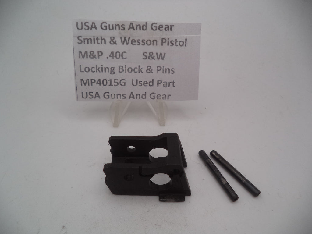 MP4015G Smith & Wesson Pistol M&P Locking Block w/Pins Used Part .40C S&W