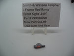 228940000 S&W Revolver J Frame Red Ramp Front Sight Factory New Part