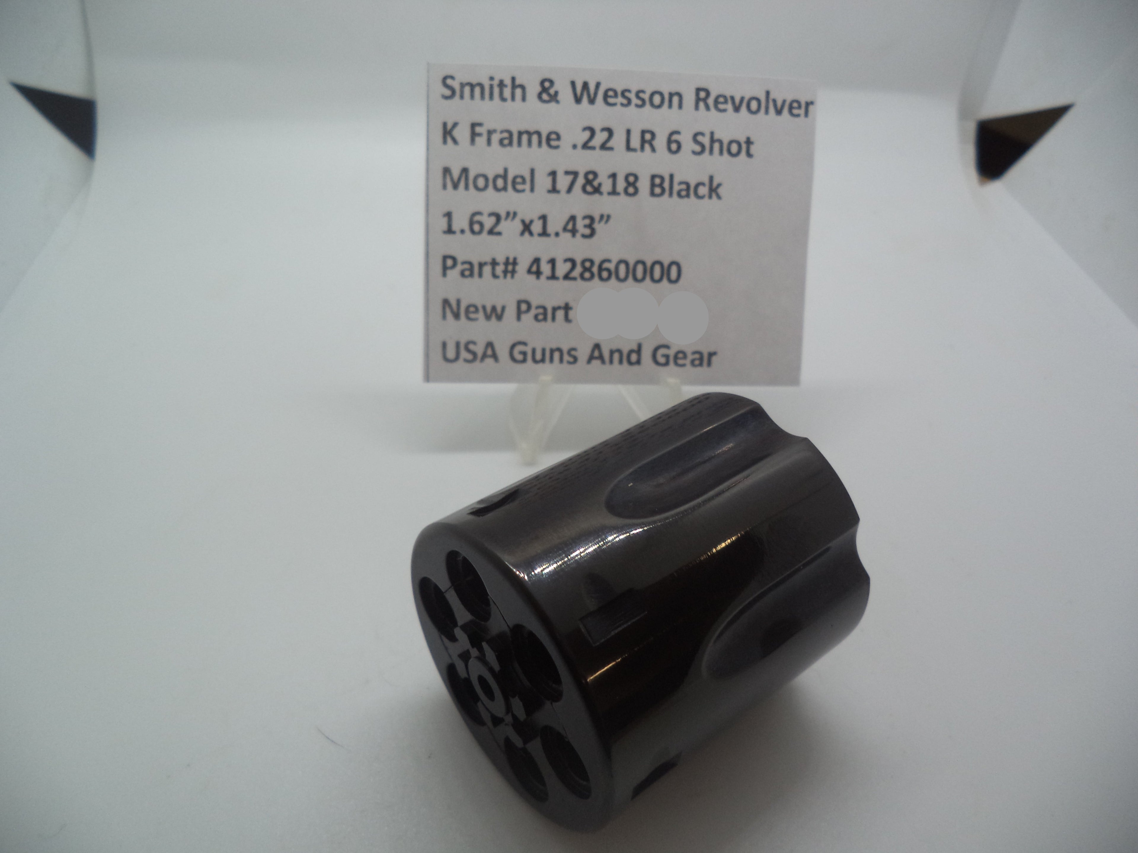 Smith & Wesson K Frame Cylinder Models 17 & 18 - 6-Shot - .22 LR - Blue Steel - New - 412860000