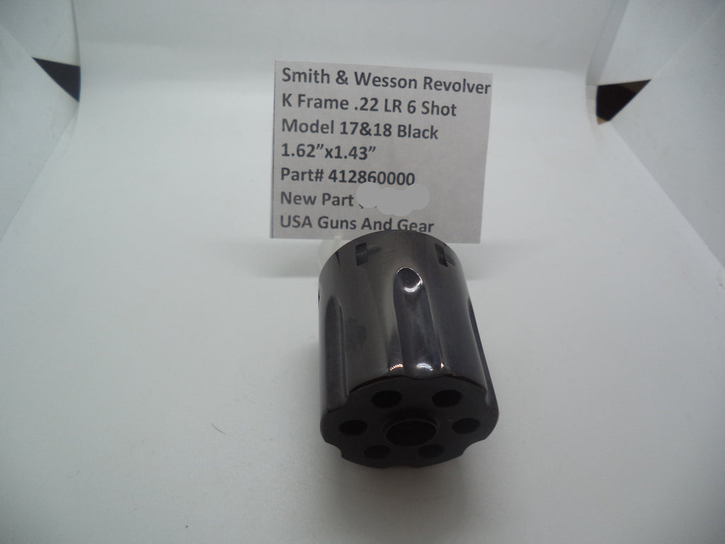 Smith & Wesson K Frame Cylinder Models 17 & 18 - 6-Shot - .22 LR - Blue Steel - New - 412860000