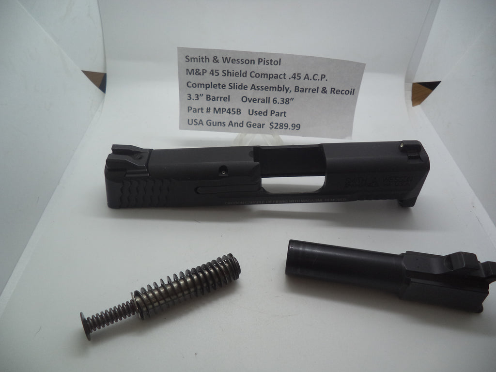 Smith & Wesson M&P 45 ACP Complete Slide Assembly, Barrel & Recoil MP45BA