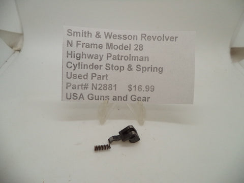 N2881 Smith & Wesson N Frame Model 28 Cylinder Stop & Spring .357 Magnum
