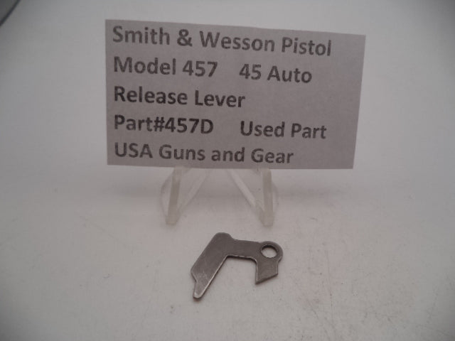 457D Smith & Wesson Pistol Model 457 Release Lever Used Part 45 Auto