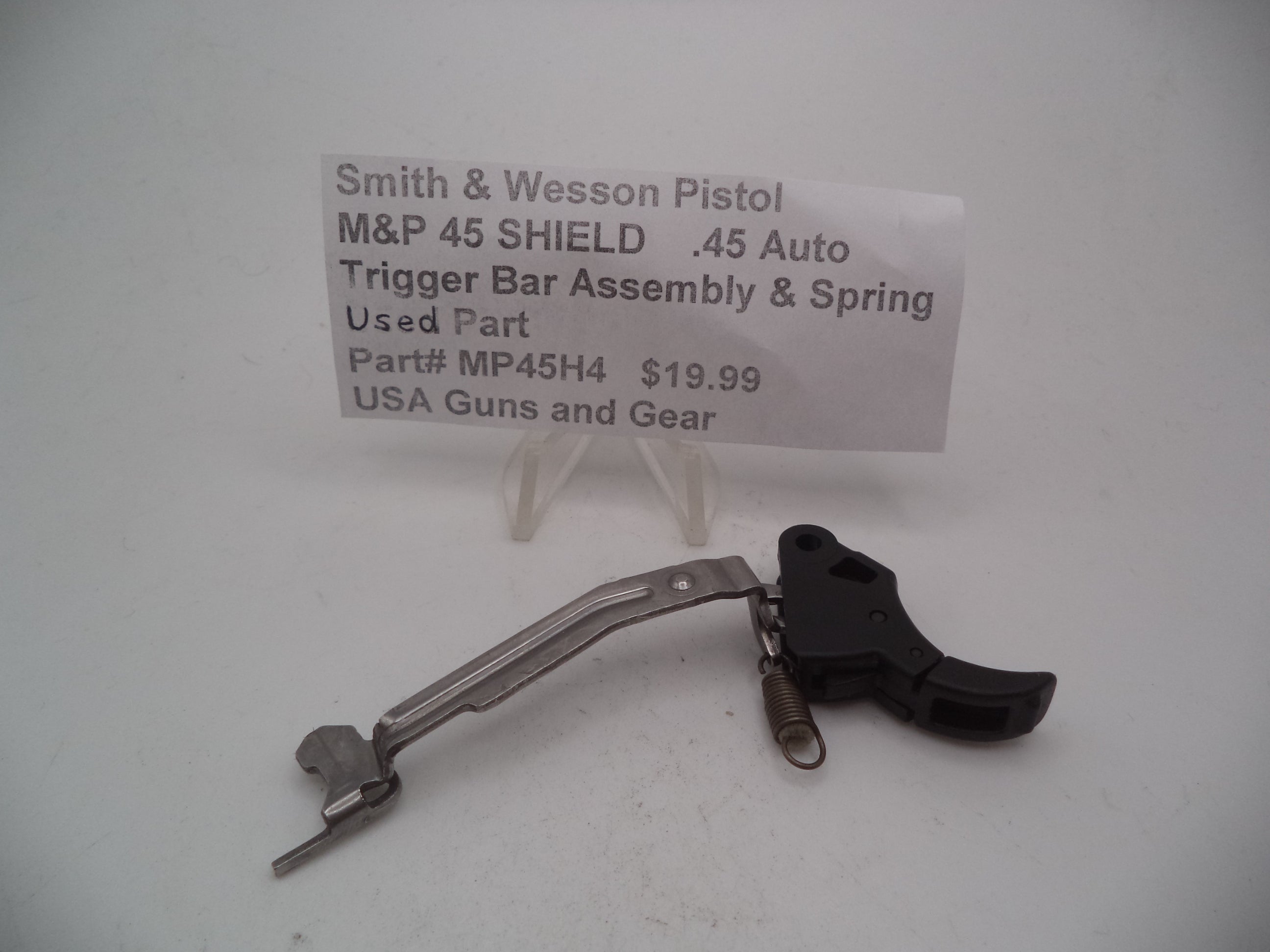 MP45H Smith & Wesson Pistol M&P 45 STrigger Bar Assembly & Spring Used Part