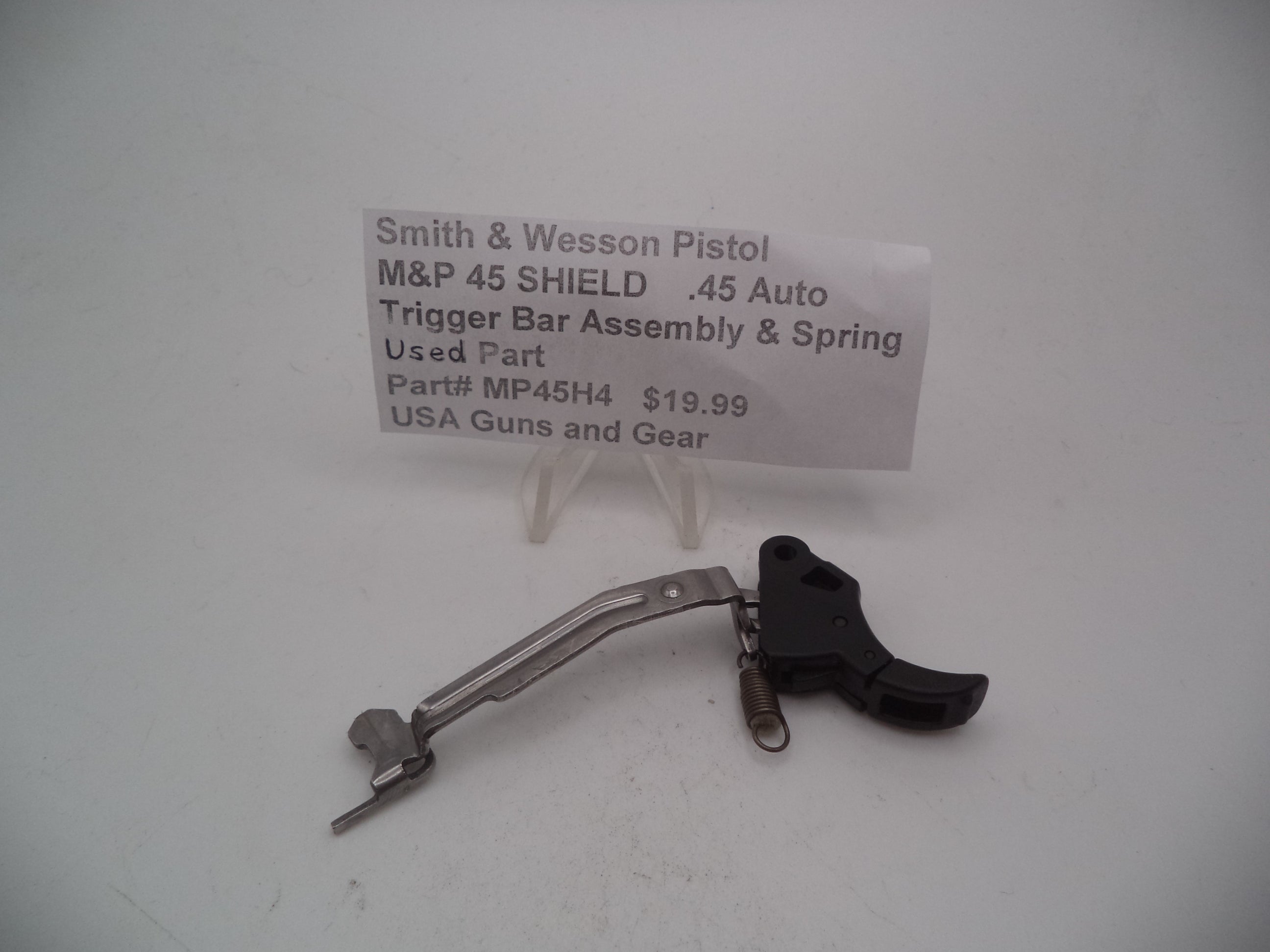 MP45H Smith & Wesson Pistol M&P 45 STrigger Bar Assembly & Spring Used Part