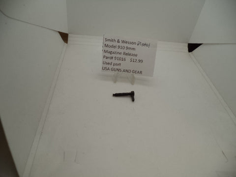 91016 Smith and Wesson Model 910 9mm Magazine Release   Used Part