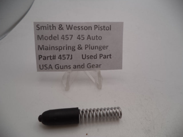 457J Smith & Wesson Pistol Model 457 Mainspring & Plunger Used Part 45 Auto