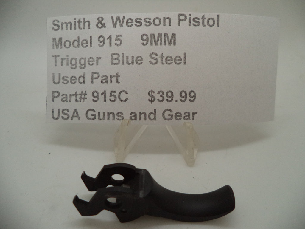 915C Smith & Wesson Pistol Model 915 9MM Trigger Blue Steel Used Part