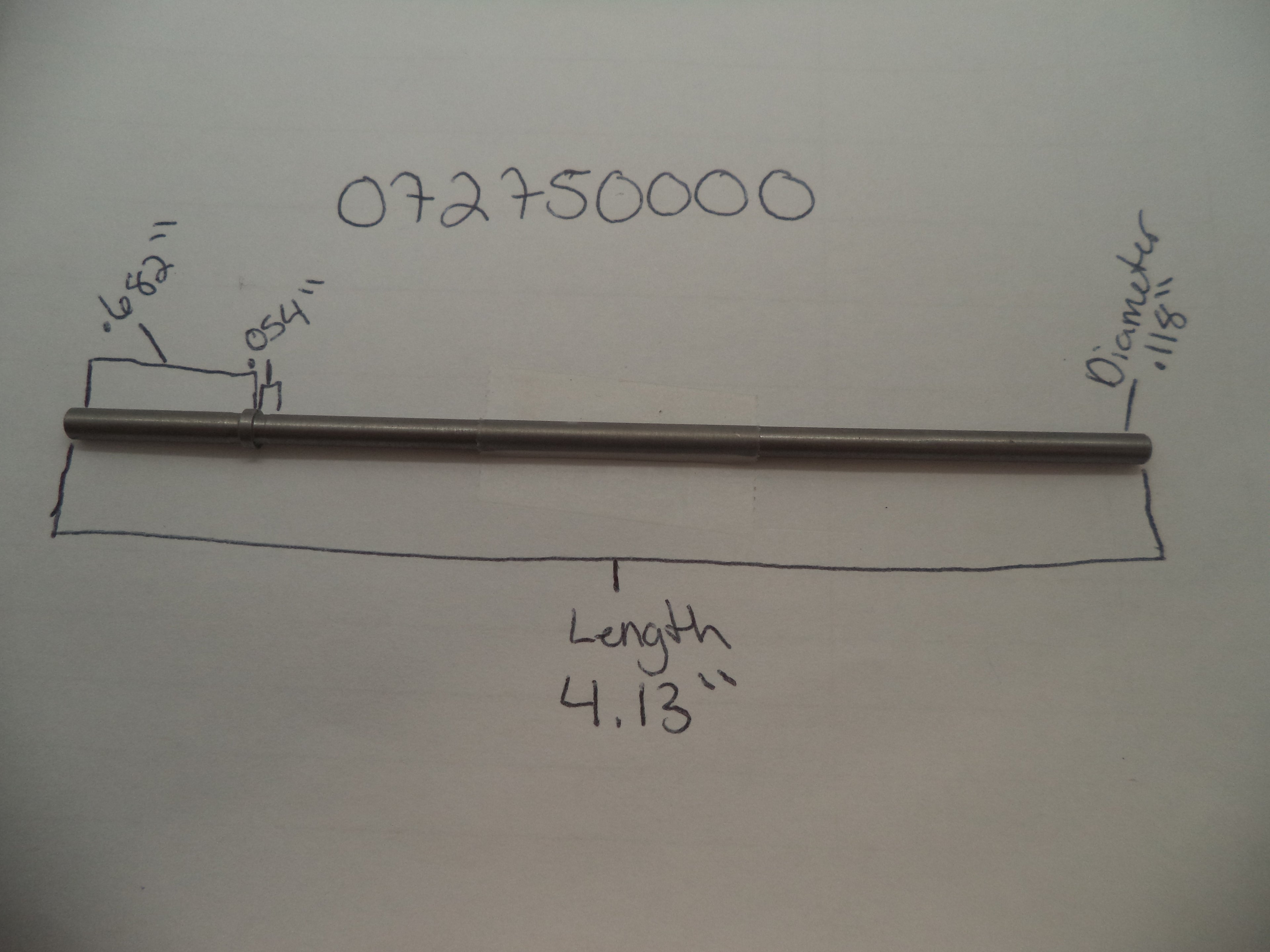 S&W N Frame Center Pin Models 28 29 57 610 624 625 627 629 - 072750000