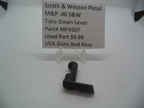 MP4507 Smith & Wesson Pistol M&P 45 Take Down Lever Used Part .45 S&W
