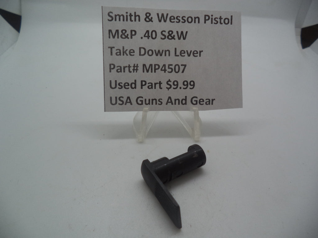 MP4507 Smith & Wesson Pistol M&P 45 Take Down Lever Used Part .45 S&W
