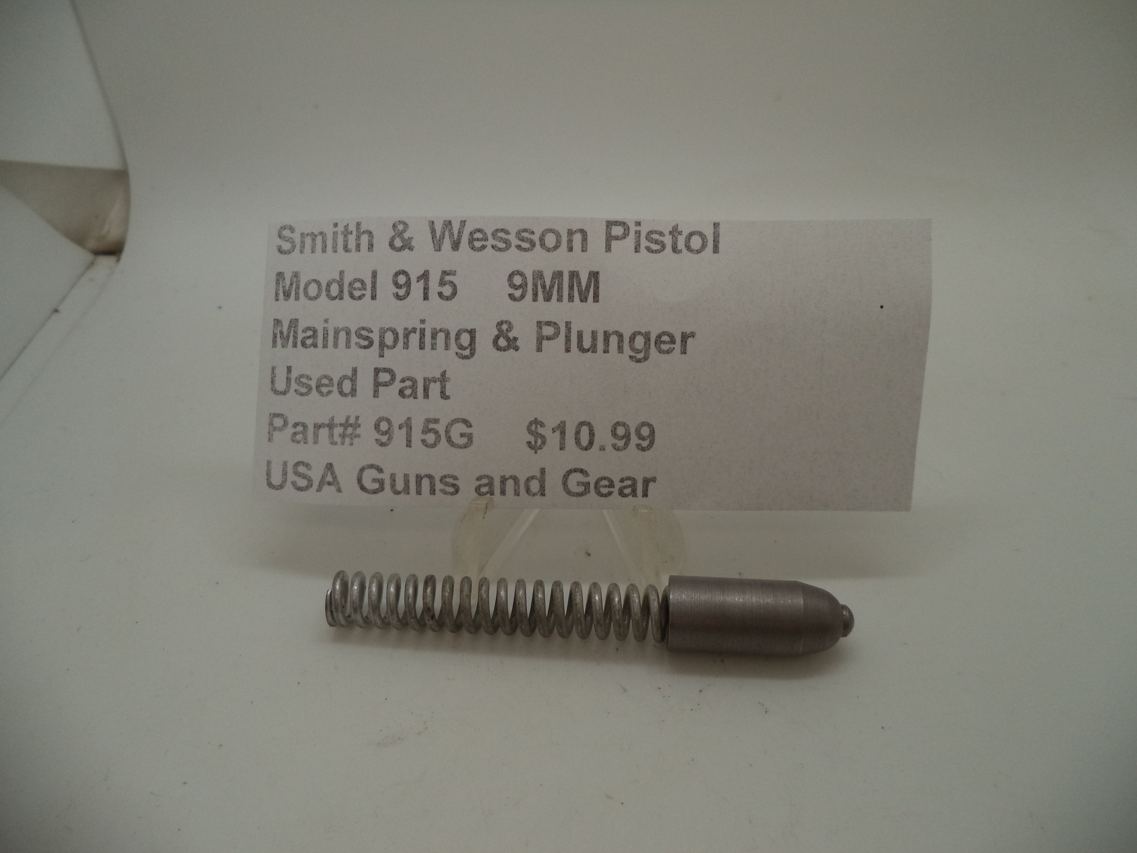 S&W Model 915 Mainspring & Plunger 915G - 9mm Used Part