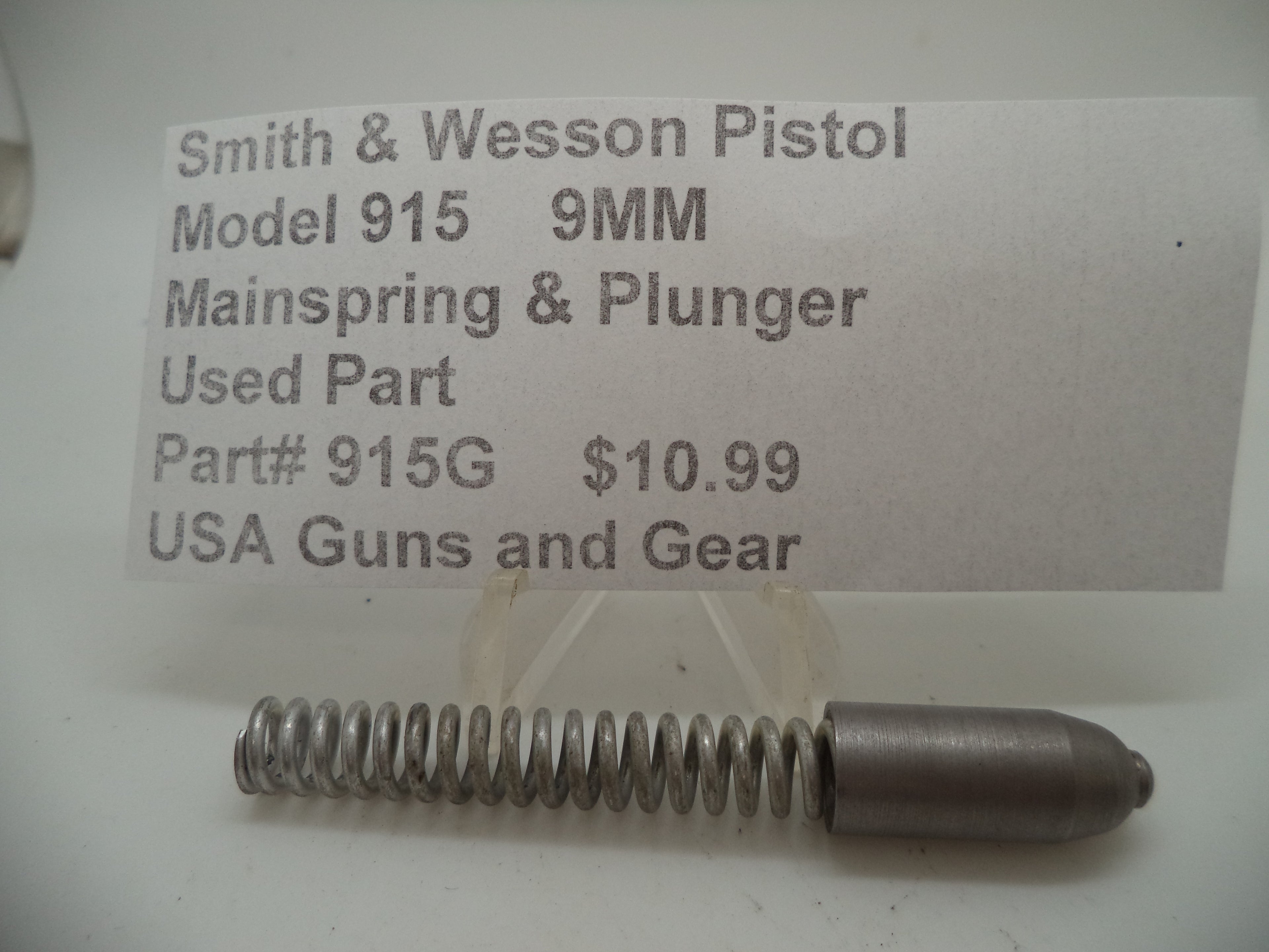 S&W Model 915 Mainspring & Plunger 915G - 9mm Used Part