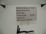 91006 Smith and Wesson Model 910 9mm Side Plate   Used Part