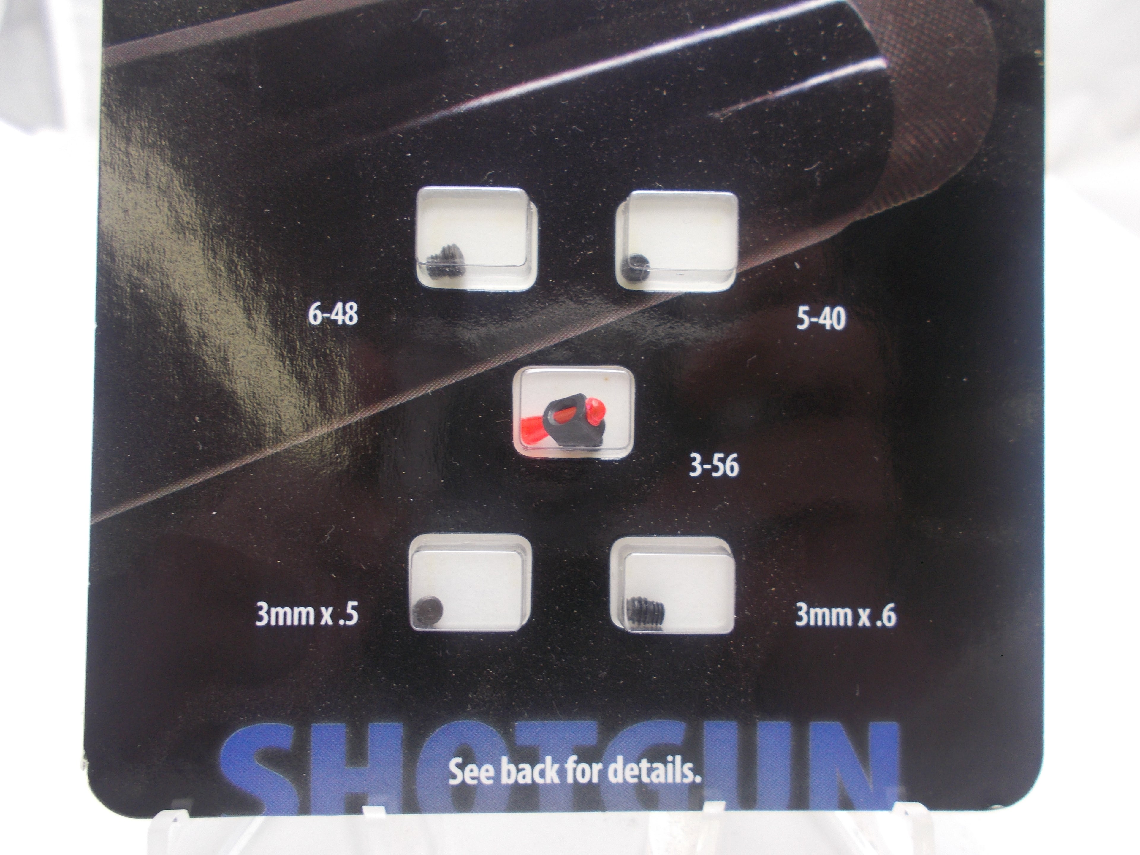 HiViz Spark II Front Sight - Red Fiber Optic Bead Replacement for Ribbed Shotguns (Remington, Mossberg)