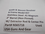 NS65718A Smith & Wesson N Frame Model 657 Revolver 3" Barrel & Parts .41 Magnum