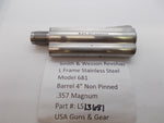LS13681 Smith And Wesson L Frame Model 681 Stainless .357 Mag 4" Barrel  Non Pinned Used