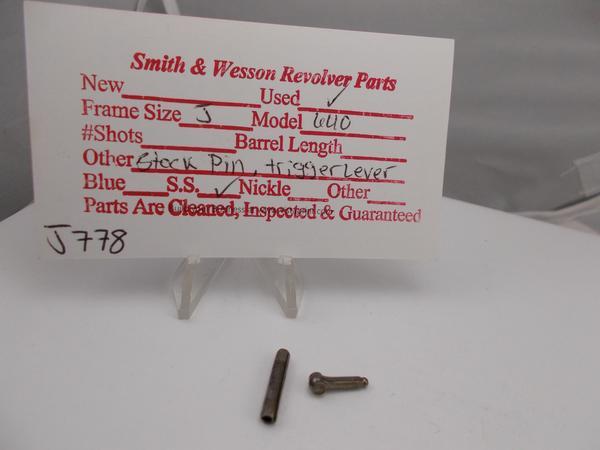 J778 Smith & Wesson Used J Frame Model 640 S.S Stock Pin & Trigger Lever