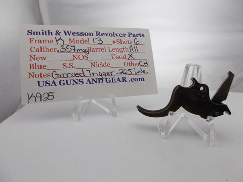 K925 Smith & Wesson Used K Frame Model 13 C.H. Grooved Trigger .265" wide