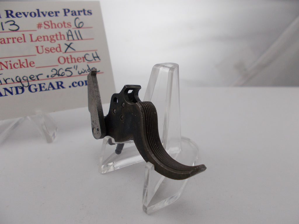 K925 Smith & Wesson Used K Frame Model 13 C.H. Grooved Trigger .265" wide