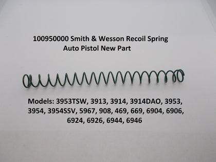 Smith & Wesson Recoil Spring - 3913, 3914, 3953, 3954, 908, 469, 669, 6904, 6906, 6924, 6926, 6944, 6946, 5967 Series