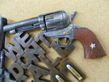 MS003 "We don't call 911" Revolver Pistol Memorabilia Sign