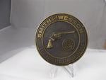 SW001 Smith & Wesson Vintage 1970's "The Right To Bear Arms" Belt Buckle