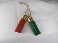 HL012 Red & Green Plastic Shotgun Shell Ornaments